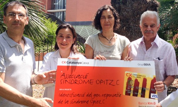 Donación de 32.400 euros para la investigación del CIBERER en el síndrome Opitz C Donación de 32.400 euros para la investigación del CIBERER en el síndrome Opitz C
