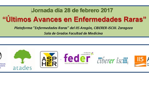 Los grupos de investigación del CIBERER en Aragón participan en una jornada sobre los últimos avances en enfermedades raras Los grupos de investigación del CIBERER en Aragón participan en una jornada sobre los últimos avances en enfermedades raras